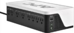 APC BE1050G3 Back-UPS, 1050VA/600W, Floor/Wall Mount, 120V, 8x NEMA 5-15R outlets, USB Type A + C Ports - Floor/Wall Mountable - 8 Hour Recharge - 120 - Pappy Mall