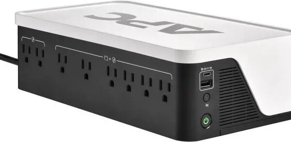APC BE1050G3 Back-UPS, 1050VA/600W, Floor/Wall Mount, 120V, 8x NEMA 5-15R outlets, USB Type A + C Ports - Floor/Wall Mountable - 8 Hour Recharge - 120 - Pappy Mall