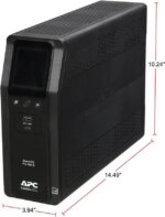 APC BR1500MS 1500 VA SineWave 10 Outlets 2 USB Charging Ports Back-UPS Pro Battery Backup, Replaces BR1500G - Pappy Mall