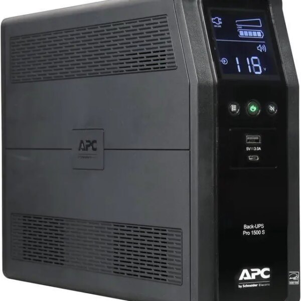 APC BR1500MS 1500 VA SineWave 10 Outlets 2 USB Charging Ports Back-UPS Pro Battery Backup, Replaces BR1500G - Pappy Mall