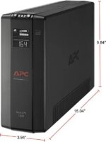 APC BX1500M Back-UPS Pro, 1500VA, Tower, 120V, 10 NEMA 5-15R outlets, AVR, LCD - Tower - 16 Hour Recharge - 3 Minute Stand-by -120 V Input-120 V AC - Pappy Mall