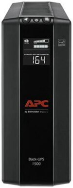APC BX1500M Back-UPS Pro, 1500VA, Tower, 120V, 10 NEMA 5-15R outlets, AVR, LCD - Tower - 16 Hour Recharge - 3 Minute Stand-by -120 V Input-120 V AC - Pappy Mall