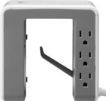 APC Desk Mount Power Station, 6 Outlet U-Shaped Surge Protector, 1080 Joule of Surge Protection with 4 USB A Charging Ports (PE6U4W) - Pappy Mall