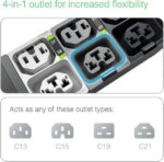 APC NetShelter Rack PDU Advanced - Switched - 5.0kW, 1PH, 208V, 30A, L6-30P, 40 Outlet APDU10151SW - Pappy Mall