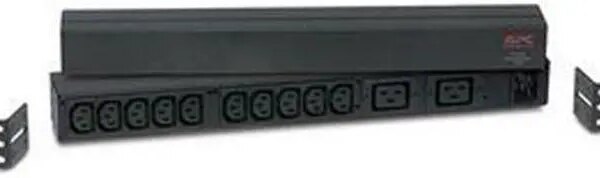 APC Rack Mount PDU, Basic 120V-230V/16A, (12) Outlets, 1U Horizontal Rackmount (AP9559) - Pappy Mall