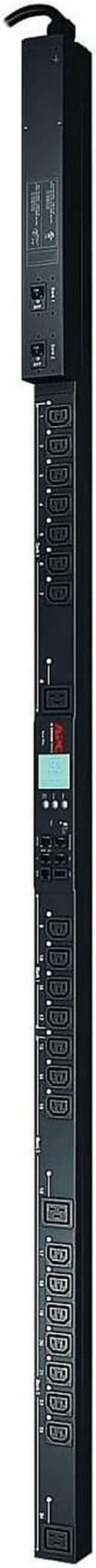 APC Rack Mount PDU, Metered-by-Outlet with Switching, 200V-240V/30A, (24) Outlets, 0U Vertical Rackmount (AP8641) - Pappy Mall
