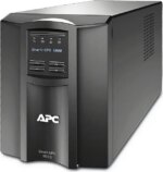 APC SMT1000C Smart-UPS, Line Interactive, 1000VA, Tower, 120V, 8x NEMA 5-15R outlets, SmartConnect Port+SmartSlot, AVR, LCD - Pappy Mall