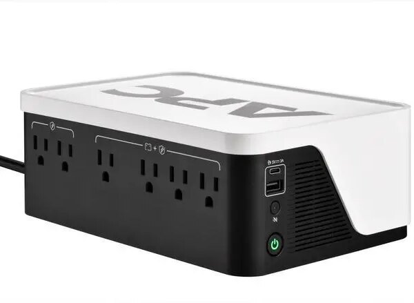 APC UPS Battery Backup, 500VA Backup Battery with 4 Outlets, Type C USB Charging , BE500G3 Back-UPS - Pappy Mall