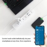 Apone Smart Power Strip with USB Surge Protector Bar with 4 Smart Outlets and 4 USB Ports 6Ft Extension Cord,Works with Alexa and Google Home Timer & - Pappy Mall