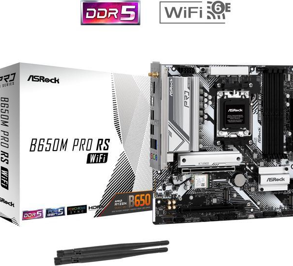 ASRock B650M Pro RS WiFi AM5 Micro ATX Motherboard - Pappy Mall