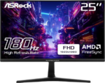 ASRock Phantom Gaming Monitor 24.5" 180 Hz IPS FHD FreeSync (AMD Adaptive Sync) 94% DCI-P3 / 126% sRGB PG25FFT - Pappy Mall