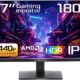 ASRock Phantom Gaming Monitor 27" 180 Hz IPS QHD FreeSync (AMD Adaptive Sync) 99% sRGB / 90% DCI-P3 PG27QFT1B - Pappy Mall
