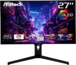 ASRock Phantom Gaming Monitor 27" QHD (2560x1440) 240Hz Flat WOLED, 0.03ms (GTG), 99% DCI-P3 with 129% sRGB Color Space, 2xHDMI 2.1, 2xDisplayPort - Pappy Mall