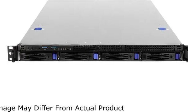 AsRock Rack 1U4LW-X470 1U Rackmount Server Barebone AMD AM4 Ryzen & Ryzen 7nm PGA1331 X470 4 x 3.5" HDD 400W PSU - Pappy Mall