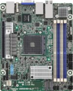 AsRock Rack B550D4ID-2L2T Deep mini-ITX Server Motherboard AMD Ryzen 5000 Series AM4 (PGA 1331) B550 Dual 1GbE+10GbE - Pappy Mall