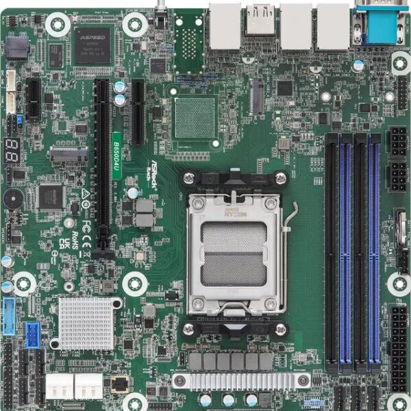 AsRock Rack B650D4U Micro-ATX Server Motherboard Single Socket AMD EPYC™ 4005/4004 and AMD Ryzen™ 9000/8000/7000 series Processors (LGA 1718) B650E - Pappy Mall