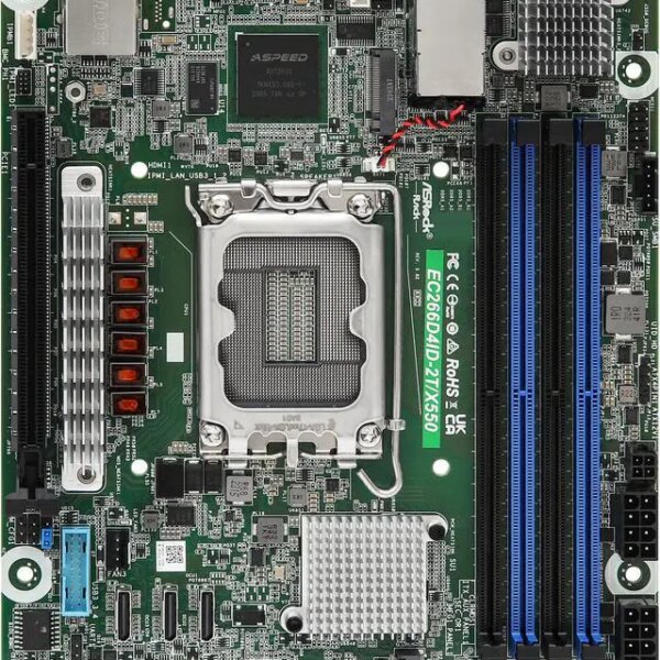 ASRock Rack EC266D4ID-2T/X550 Deep mini-ITX Server Motherboard - Pappy Mall