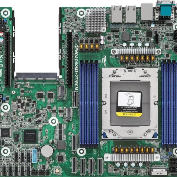 ASRock Rack GENOAD8QM3-2T/BCM CEB Server Motherboard Singel Socket SP5 (LGA 6096) AMD EPYC™ 9004 and 97x4 series processors Dual 10GbE OCP NIC 3.0 - Pappy Mall