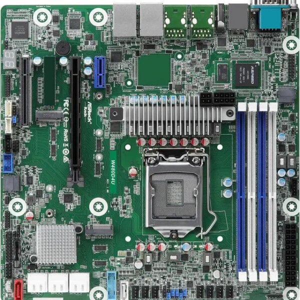 AsRock Rack W480D4U mATX Server Motherboard Intel LGA 1200 Xeon W-1200 00 W480 - Pappy Mall