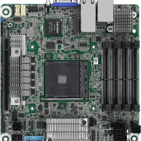 AsRock Rack X570D4I-2T Mini-ITX Server Motherboard AM4 PGA 1331 X570 AMD Ryzen 3rd Generation Series Processors - Pappy Mall