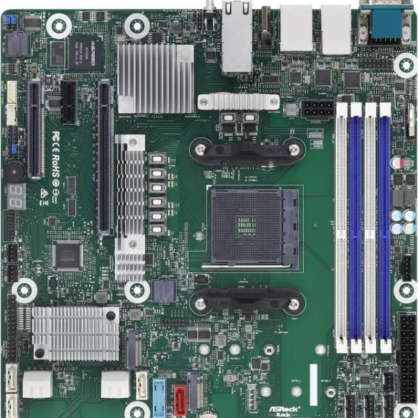 AsRock Rack X570D4U-2L2T micro-ATX Server Motherboard AMD AM4 PGA 1331 Dual 10GLAN - Pappy Mall