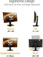 ASUS 27" 165 Hz IPS QHD Gaming Monitor 1ms MPRT G-Sync compatible HDMI, DisplayPort Flat Panel TUF Gaming VG27AQ - Pappy Mall