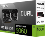 ASUS Dual GeForce RTX 5060 8GB 128-Bit PCI Express 5.0 x8 GDDR7 Graphics Card DUAL-RTX5060-O8G - Pappy Mall