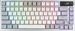 ASUS ROG Azoth 75 Wireless DIY Custom Gaming Keyboard, OLED display, Gasket-Mount, Three-Layer Dampening, Hot-Swappable Pre-lubed ROG NX Snow Linear - Pappy Mall