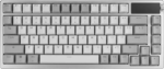 ASUS ROG Azoth 75 Wireless DIY Custom Gaming Keyboard, OLED display, Gasket-Mount, Three-Layer Dampening, Hot-Swappable Pre-lubed ROG NX Snow Linear - Pappy Mall
