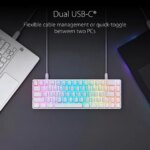 ASUS ROG Falchion Ace 65% RGB Compact Gaming Mechanical Keyboard, Lubed ROG NX Red Switches & Switch Stabilizers, Sound-Dampening Foam, PBT Keycaps, - Pappy Mall