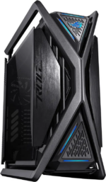 ASUS ROG Hyperion GR701 EATX full-tower computer case with semi-open structure, tool-free side panels, supports up to 2 x 420mm radiators, built-in - Pappy Mall