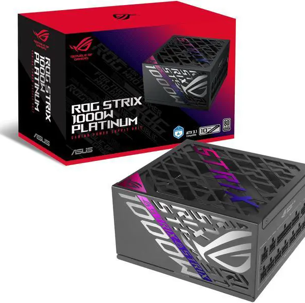 ASUS ROG Strix 1000W Platinum (Fully Modular Power Supply, 80 Plus Platinum Certified, ATX 3.1, Cybenetics Lambda A+, GaN MOSFET, GPU-First - Pappy Mall