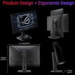 ASUS ROG Strix 27” 1440P USB-C Curved HDR Gaming Monitor (XG27WCMS) - QHD, 280Hz, 1ms, Fast VA, Extreme Low Motion Blur Sync, FreeSync Premium, - Pappy Mall