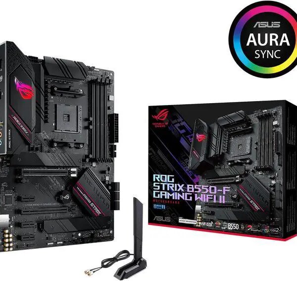 Asus ROG Strix B550-F Gaming WiFi II AMD AM4 (3rd Gen Ryzen) ATX Gaming Motherboard (PCIe 4.0,WiFi 6E, 2.5Gb LAN, BIOS Flashback, HDMI 2.1, - Pappy Mall