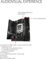 ASUS ROG Strix B650E-I Gaming WiFi AMD B650 AM5 Ryzen™ Desktop 9000 8000 & 7000 mini-ITX mITX motherboard, 10+2 power stages, DDR5, 2x M.2 slot, - Pappy Mall