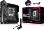 ASUS ROG STRIX B860-I GAMING WIFI B860 LGA 1851 mITX Mini-ITX motherboard, Intel Core Ultra Series 2 Ready, Advanced AI ready, 10+1+2+1 stage, DDR5, - Pappy Mall