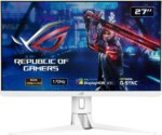 ASUS ROG Strix Gaming Monitor 27" 2560 x1440 1440P WQHD 2K Fast IPS, 170Hz Nvidia G-SYNC Compatible HDR400 White XG27AQ-W - Pappy Mall