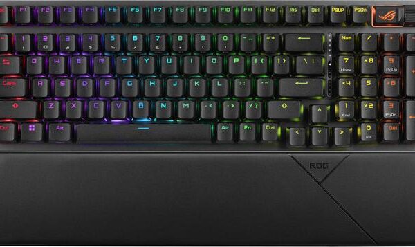 ASUS ROG Strix Scope II 96 Wireless Gaming Keyboard, Tri-Mode Connection, Dampening Foam & Switch-Dampening Pads, Hot-Swappable Pre-lubed ROG NX Snow - Pappy Mall