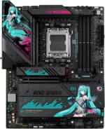 ASUS ROG STRIX X870E-H GAMING WIFI7 HATSUNE MIKU EDITION AMD X870E ATX motherboard, 16+2+1 power stages, Dynamic OC Switcher, Core Flex, DDR5, WiFi 7, 4x M.2, PCIe 5.0, dual......