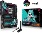 ASUS ROG STRIX X870E-H GAMING WIFI7 HATSUNE MIKU EDITION AMD X870E ATX motherboard, 16+2+1 power stages, Dynamic OC Switcher, Core Flex, DDR5, WiFi 7, 4x M.2, PCIe 5.0, dual......