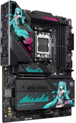 ASUS ROG STRIX X870E-H GAMING WIFI7 HATSUNE MIKU EDITION AMD X870E ATX motherboard, 16+2+1 power stages, Dynamic OC Switcher, Core Flex, DDR5, WiFi 7, 4x M.2, PCIe 5.0, dual......