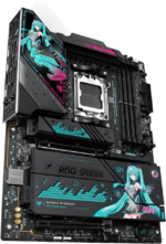 ASUS ROG STRIX X870E-H GAMING WIFI7 HATSUNE MIKU EDITION AMD X870E ATX motherboard, 16+2+1 power stages, Dynamic OC Switcher, Core Flex, DDR5, WiFi 7, 4x M.2, PCIe 5.0, dual......