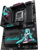 ASUS ROG STRIX X870E-H GAMING WIFI7 HATSUNE MIKU EDITION AMD X870E ATX motherboard, 16+2+1 power stages, Dynamic OC Switcher, Core Flex, DDR5, WiFi 7, 4x M.2, PCIe 5.0, dual......