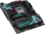 ASUS ROG STRIX X870E-H GAMING WIFI7 HATSUNE MIKU EDITION AMD X870E ATX motherboard, 16+2+1 power stages, Dynamic OC Switcher, Core Flex, DDR5, WiFi 7, 4x M.2, PCIe 5.0, dual......