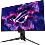 ASUS ROG Swift 32" 4K OLED Gaming Monitor (PG32UCDM) - UHD (3840 x 2160), QD-OLED, 240Hz, 0.03ms, G-SYNC Compatible, Custom Heatsink, Graphene Film, - Pappy Mall