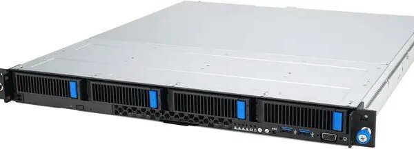 ASUS RS300-E12-PS4 is an Intel Xeon E-2400 1U server with support for four DDR5 ECC UDIMM, four NVMe, one M.2, one PCIe 5.0 slot and one PCIe 4.0 slot, plus dual LAN , 80...