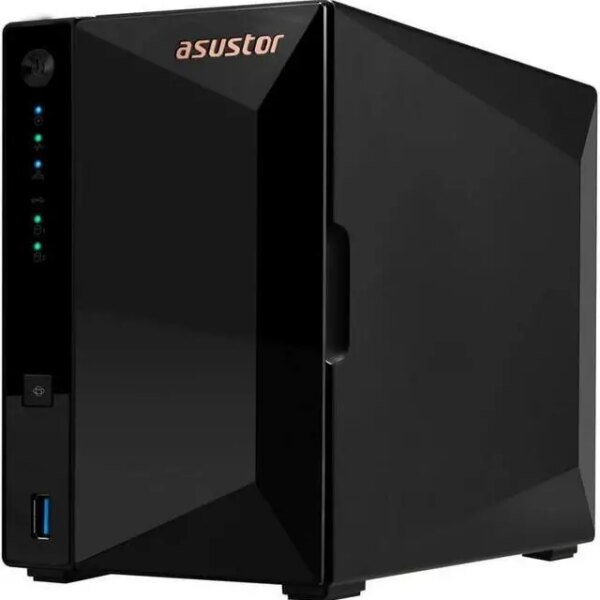 Asustor AS3302T v2 Drivestor 2 Pro Gen2 2 Bay NAS, Quad-Core 1.7GHz CPU, 2.5Gbe Port, 2GB DDR4 (Diskless) - Pappy Mall