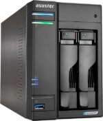Asustor Lockerstor 2 Gen 2 AS6702T 2 Bay NAS, Quad-Core 2.0GHz CPU, Dual 2.5GbE Ports, 4GB RAM DDR4, Four M.2 SSD Slots (Diskless) - Pappy Mall