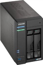 Asustor Lockerstor 2 Gen 2 AS6702T 2 Bay NAS, Quad-Core 2.0GHz CPU, Dual 2.5GbE Ports, 4GB RAM DDR4, Four M.2 SSD Slots (Diskless) - Pappy Mall
