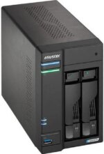 Asustor Lockerstor 2 Gen 2 AS6702T 2 Bay NAS, Quad-Core 2.0GHz CPU, Dual 2.5GbE Ports, 4GB RAM DDR4, Four M.2 SSD Slots (Diskless) - Pappy Mall